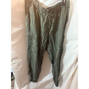 Banana Republic Men’s Olive Green Lyocell Cargo Joggers – Size Large